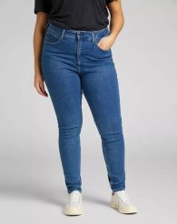 LEE SUPER HIGH SCARLETT DAMSKIE SPODNIE JEANSOWE JEANSY MID EVITA L32GPVYW 112107492. Jeansy Lee, l, bez wzorów. Za 239.99 zł.