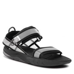 Sandały The North Face. Szare sandały The North Face, bez wzorów, sportowe, bez obcasa, na płaskiej podeszwie, bez zapięcia. Za 209.99 zł.