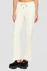 JUICY COUTURE Kremowe spodnie dresowe damskie z cyrkoniami Tina, Rozmiar S. Brązowe spodnie dresowe Juicy Couture, s, z aplikacjami, z dresówki. W wyprzedaży za 198.99 zł.