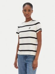 Tommy Hilfiger T-Shirt Script WW0WW47809 Beżowy Regular Fit. Brązowe t-shirty TOMMY HILFIGER, xxl, bez wzorów, z bawełny, bez kołnierzyka, bez ramiączek. Za 139.99 zł.