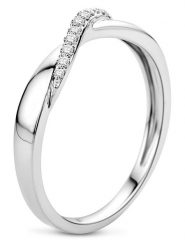 Diamant Exquis Złoty pierścionek z diamentami rozmiar: 58. Szare pierścionki Diamant Exquis, z diamentem, złote. Za 1,223.45 zł.