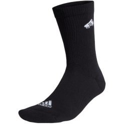 Skarpety adidas Soccer Boot Embroidered. Czarne skarpety Adidas, bez wzorów, z bawełny. Za 39.00 zł.