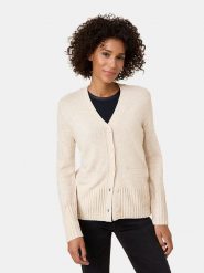 Gerry Weber Kardigan w kolorze beżowym rozmiar: 44. Brązowe kardigany Gerry Weber, bez wzorów, z wełny. Za 171.28 zł.