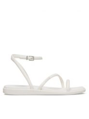 Crocs Sandały Miami Ankle Strap Sandal 212256 Beżowy. Brązowe sandały Crocs, bez wzorów, z tworzywa sztucznego, bez obcasa, na płaskiej podeszwie, bez zapięcia. Za 179.99 zł.