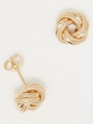 OR ÉCLAT Złote kolczyki-wkrętki "Noeud torsadé" rozmiar: onesize. Żółte kolczyki OR ÉCLAT, złote. Za 674.99 zł.