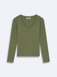 LTB Sweter w kolorze jasnozielonym rozmiar: L. Zielone swetry LTB, l, bez wzorów, prążkowane, bez ramiączek. Za 43.99 zł.