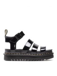 Dr. Martens Sandały Blaire 24192001 Czarny. Czarne sandały Dr. Martens, bez wzorów, ze skóry, bez obcasa, na płaskiej podeszwie, bez zapięcia. Za 699.99 zł.