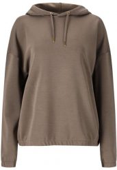 Bluza damska z kapturem Athlecia Namier. Brązowe bluzy ENDURANCE, bez wzorów, z elastanu, z kapturem. Za 248.50 zł.