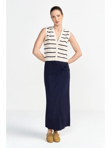 Rich & Royal Spódnica w kolorze granatowym rozmiar: XL. Niebieskie spódnice Rich & Royal, xl, bez wzorów, maxi. Za 154.95 zł.