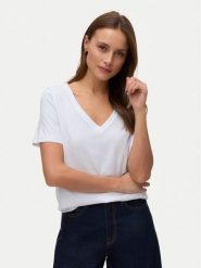 Vero Moda T-Shirt Paulina 10342926 Biały Regular Fit. Białe t-shirty Vero Moda, xs, bez wzorów, z bawełny, bez kołnierzyka, bez ramiączek. Za 69.99 zł.
