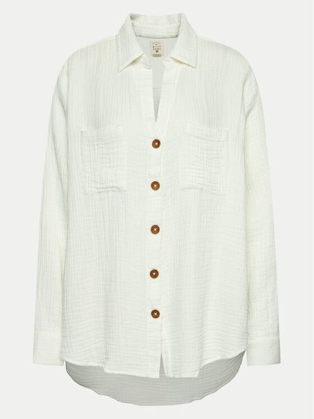 Billabong Koszula Swell ABJWT00487 Biały Relaxed Fit. Białe koszule Billabong, l, bez wzorów, z bawełny, bez kołnierzyka, bez ramiączek. Za 159.99 zł.