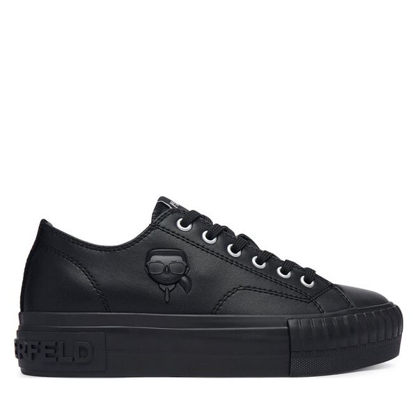 Trampki KARL LAGERFELD. Czarne trampki KARL LAGERFELD, bez wzorów, bez zapięcia. Za 704.99 zł.