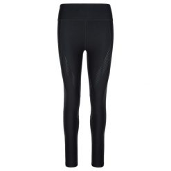 Damskie legginsy do biegania KILPI GEARS-W. Czarne legginsy Kilpi, xs, bez wzorów, z nylonu. Za 215.49 zł.