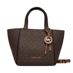 Torebka MICHAEL Michael Kors. Brązowe shopper MICHAEL Michael Kors, bez wzorów, bez dodatków. Za 1,299.00 zł.