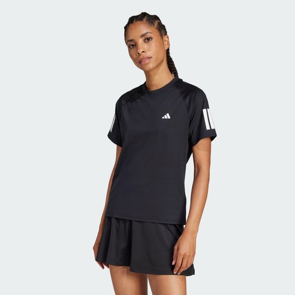 Koszulka Club 3-Stripes Tennis CLIMACOOL. Czarne bluzki Adidas, xl, bez wzorów, sportowe, bez kołnierzyka, bez ramiączek. Za 179.00 zł.