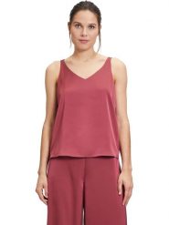 Vera Mont Top w kolorze czerwonym rozmiar: 40. Czerwone topy Vera Mont, bez wzorów, bez kołnierzyka, bez ramiączek. Za 118.28 zł.