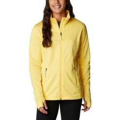 Damska bluza polarowa Columbia Park View Grid Fleece z pełnym zamkiem błyskawicz. Żółte bluzy Columbia, na zimę, s, bez wzorów, z polaru, bez kaptura. Za 329.00 zł.