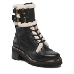 Botki See By Chloé. Czarne botki See By Chloé, bez wzorów, bez obcasa, na słupku, bez zapięcia. Za 3,749.00 zł.