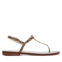 Sandały REPLAY. Brązowe sandały Replay, bez wzorów, bez obcasa, na płaskiej podeszwie, bez zapięcia. Za 439.99 zł.