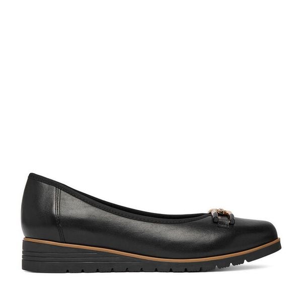 Baleriny Go Soft. Czarne baleriny GO SOFT, bez wzorów, bez obcasa. Za 199.99 zł.
