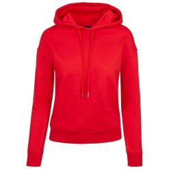 Bluza Damska Z Kapturem. Czerwone bluzy Urban Classics, s, bez wzorów, z kapturem. Za 115.99 zł.