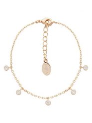 U.S. Polo Assn. Pozłacana bransoletka z elementami ozdobnymi rozmiar: onesize. Żółte bransoletki U.S. Polo Assn., z kryształem, metalowe. Za 131.12 zł.