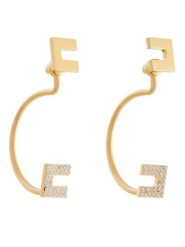 Elisabetta Franchi Kolczyki OR-56M-52E2-V190 Złoty. Żółte kolczyki Elisabetta Franchi, metalowe. Za 579.99 zł.