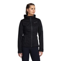 Kurtka softshell damska Kilpi BELTRA-W. Czarne kurtki sportowe Kilpi, l, bez wzorów, z softshellu, bez kaptura, trekkingowe. Za 473.69 zł.