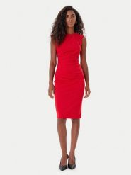 Rinascimento Sukienka koktajlowa CFC0125332003 Czerwony Slim Fit. Czerwone sukienki Rinascimento, s, bez wzorów, z syntetyku, wizytowe, bez kołnierzyka, bez ramiączek. Za 429.99 zł.