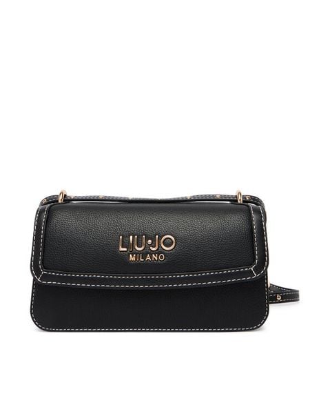 Liu Jo Torebka AA6073 E1012 Czarny. Czarne listonoszki Liu Jo, bez wzorów, ze skóry, bez dodatków. Za 341.99 zł.