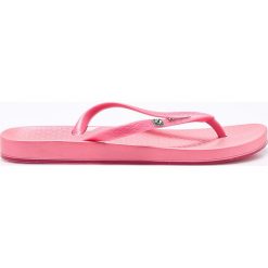 Ipanema - Japonki. Czerwone klapki Ipanema, bez wzorów, z materiału, bez obcasa, na płaskiej podeszwie. W wyprzedaży za 39.90 zł.