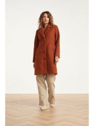 Smashed Lemon Płaszcz przejściowy w kolorze jasnobrązowym rozmiar: L. Brązowe płaszcze Smashed Lemon, l, bez wzorów, bez kaptura. Za 401.25 zł.