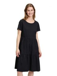 Vera Mont Sukienka w kolorze czarnym rozmiar: 42. Czarne sukienki Vera Mont, bez wzorów, bez kołnierzyka, bez ramiączek, mini, rozkloszowane. Za 130.99 zł.