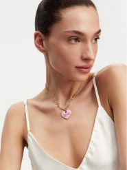 Guess Naszyjnik JUBN05 148JW Złoty. Żółte naszyjniki Guess, metalowe. Za 239.99 zł.
