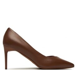 Szpilki Max Mara. Brązowe szpilki Max Mara, bez wzorów, bez obcasa, na szpilce, bez zapięcia. Za 2,339.00 zł.