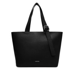 Torebka Lasocki. Czarne shopper Lasocki, bez wzorów, bez dodatków. Za 199.99 zł.