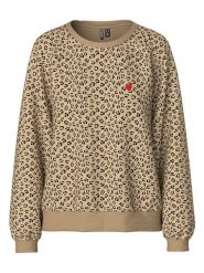 Pieces Bluza w kolorze jasnobrązowym rozmiar: XS. Brązowe bluzy Pieces, xs, bez wzorów, bez kaptura. Za 101.23 zł.