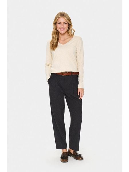SAINT TROPEZ Sweter w kolorze beżowym rozmiar: XXL. Brązowe swetry Saint Tropez, s, bez wzorów, z wiskozy, bez ramiączek. Za 86.95 zł.