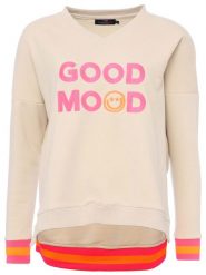 Zwillingsherz Bluza "Dana" w kolorze kremowym rozmiar: L/XL. Brązowe bluzy Zwillingsherz, l, bez wzorów, z bawełny, bez kaptura. Za 202.50 zł.