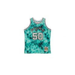 Koszulka NBA San Antonio Spurs David Robinson. Niebieskie bluzki Mitchell & Ness, bez wzorów, sportowe, bez kołnierzyka, bez ramiączek. Za 612.50 zł.