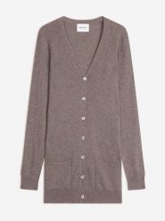 Perfect Cashmere Kaszmirowy kardigan "Pearl" w kolorze szarobrązowym rozmiar: S. Brązowe kardigany Perfect Cashmere, s, bez wzorów, z kaszmiru. Za 413.99 zł.