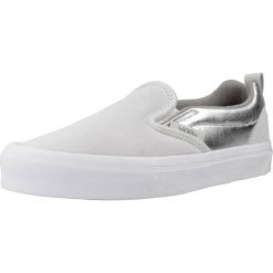 Tenisówki Vans Model Knu Slip Kolor Srebrny. Szare trampki Vans, bez wzorów, ze skóry, bez zapięcia. Za 222.99 zł.