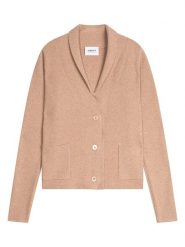 Perfect Cashmere Kaszmirowy kardigan "Mila" w kolorze karmelowym rozmiar: L. Brązowe kardigany Perfect Cashmere, l, bez wzorów, z kaszmiru. Za 418.69 zł.