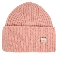 Czapka Tommy Hilfiger. Czerwone czapki TOMMY HILFIGER, bez wzorów. Za 199.99 zł.