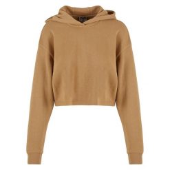 Lekka Bluza Z Kapturem Frotte Dla Pań I Panów. Brązowe bluzy Urban Classics, xl, bez wzorów, z kapturem. Za 115.99 zł.