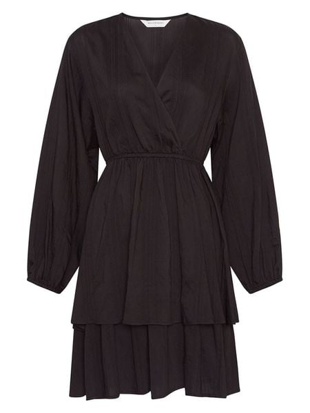 MOSS COPENHAGEN Sukienka "Hilena" w kolorze brązowym rozmiar: XL. Brązowe sukienki Moss Copenhagen, na co dzień, xl, bez wzorów, bez kołnierzyka, bez ramiączek, midi, proste. Za 174.43 zł.