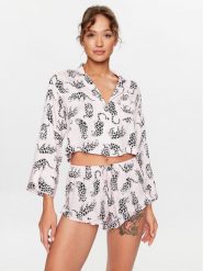 Hunkemöller Koszulka piżamowa 203159 Różowy Comfortable Fit. Czerwone koszule nocne Hunkemöller, xl, bez wzorów, z wiskozy, bez ramiączek. Za 89.99 zł.