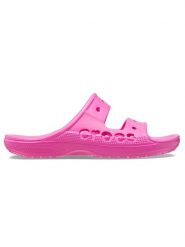 Crocs Klapki "Baya" w kolorze różowym rozmiar: 42/43. Różowe klapki Crocs, bez wzorów, z otwartym noskiem, bez obcasa. Za 122.38 zł.