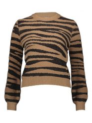 JDY Sweter w kolorze brązowo-czarnym rozmiar: XS. Brązowe swetry JDY, xs, bez wzorów, bez ramiączek. Za 66.00 zł.