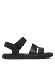 Sorel Sandały ONA AVE™ Women's Ankle Strap 2113191 Czarny. Czarne sandały Sorel, bez wzorów, ze skóry, bez obcasa, na płaskiej podeszwie, bez zapięcia. Za 299.99 zł.
